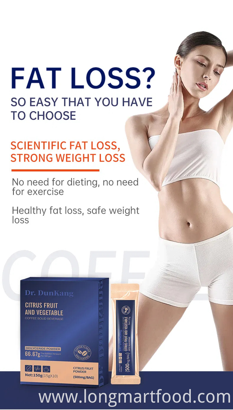 Weight Loss Slimming Light Burning Fat Citrus Fruit and Vegetable Coffee Solid Beverage Instant Coffee